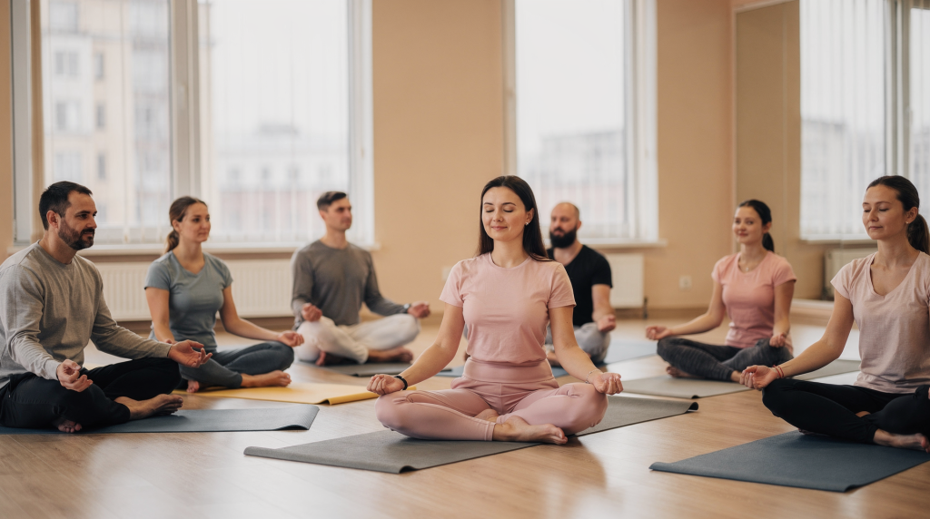 Как интегрировать mindfulness в групповое занятие по йоге
